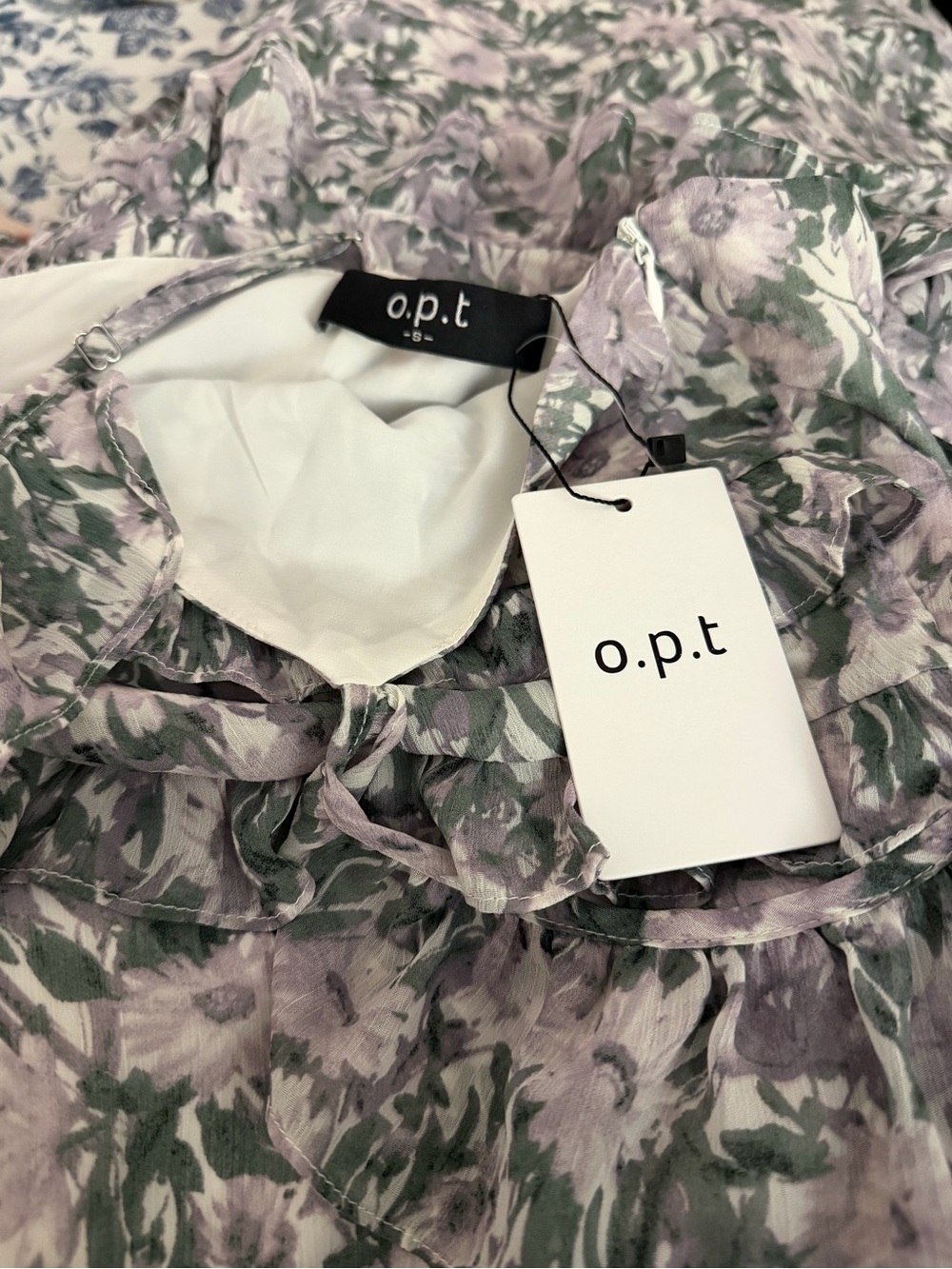 NWT | O.P.T x Tuckernuck | Ingrid Floral Ruffle Midi Dress - Size Small - Picture 6 of 6